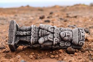 Pre-Columbian miniature on the ground photo