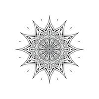 diseños de mandala de flores en blanco y negro vector