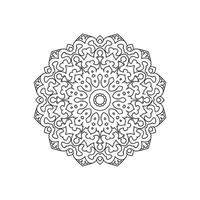 nueva ilustración de vector de arte mandala