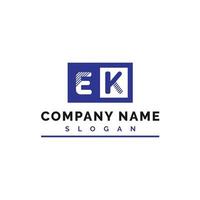 EK Logo Design. EK Letter Logo Vector Illustration - Vector