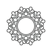 Mandala pattern design background vector illustration