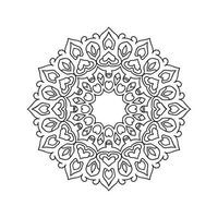 diseños de mandala de flores en blanco y negro vector