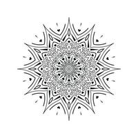 Black and white flower mandala designs vector