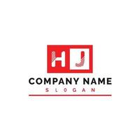 HJ Letter Logo Design vector