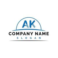 AK Letter Logo vector