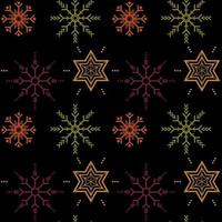 Seamless pattern geometry snowflake graphic for textile wrapping cover floor fabric textured wallpaper background. Minimal modern classic retro vintage stripes geometric repeat symmetry seamless. vector