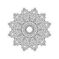 New flower mandala art vector illustration