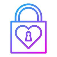 lock gradient purple valentine illustration vector and logo Icon new year icon perfect.