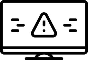 line icon for warnings vector