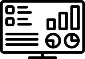 line icon for stats vector