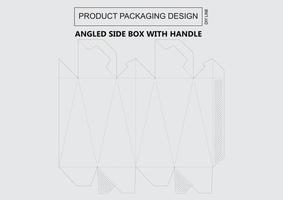Angled SIde Box WIth Handle vector