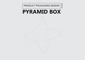 Pyramid Box Keyline vector