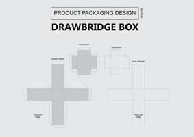 línea clave de la caja del puente levadizo vector