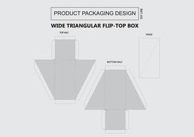 Wipe Triabgular Flip Top Box vector