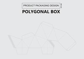 Polygonal box Keyline vector