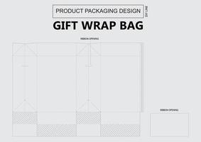 Gift Wrap Keyline vector