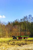 North German agricultural field wind turbines nature landscape panorama Germany. photo