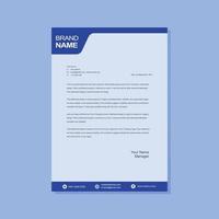 Modern letterhead design template vector