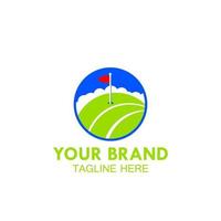logotipo para la comunidad de golf vector