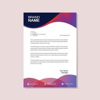 Modern letterhead design template vector