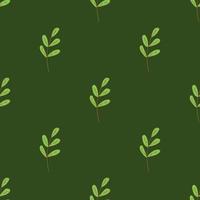 Seamless pattern with spring and summer twigs illustration vector