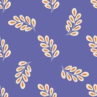 Seamless pattern abstract branch. Vector hand drawn plant