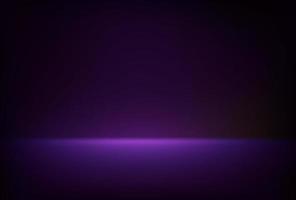 Abstract illuminated empty dark violet room. Design template. 3d vector background