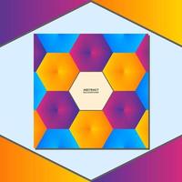 Abstract background with hexagons. social media templates. vector