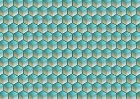 Abstract geometric background. Hexagon optical illusion. Polygon vector