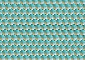 Abstract geometric background. Hexagon optical illusion. Polygon vector