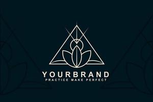 coffee bean with plant branch hipster minimal logo vector with leaf simple line outline icon for cafe