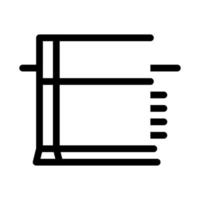 ilustración de contorno de vector de icono de base de tira