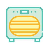 sanitation oven color icon vector isolated illustration