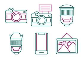 Content Creator Vector Icon Set