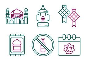 Muslim Vector Icon Set