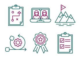 Project Planning Vector Icon Set