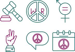 Peace Vector Icon Set