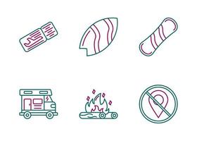 Adventure Vector Icon Set