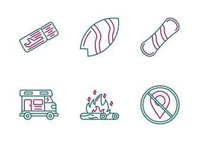 Adventure Vector Icon Set