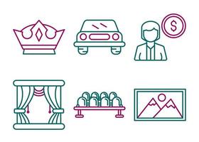 Auction Vector Icon Set