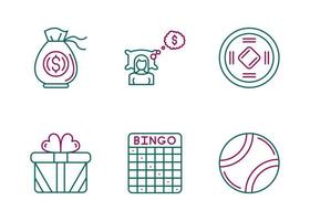 Lottery Vector Icon Set