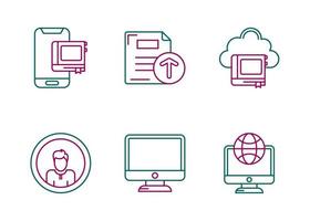 Online Education Vector Icon Set