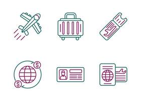 Airport Vector Icon Set