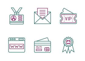 Membership Vector Icon Set