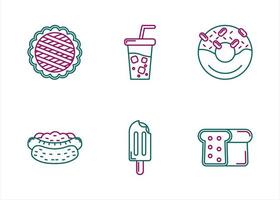 Unique Two Color Vector Icon Set