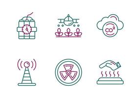 Unique Two Color Vector Icon Set