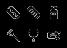 Beauty Salon Vector Icon Set