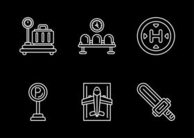 Airport Vector Icon Set