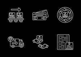 Logistic Delivery Vector Icon Set