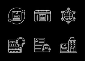 Logistic Delivery Vector Icon Set